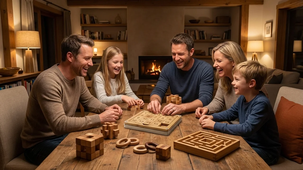 Bamboo Square Sliding Tile Puzzle — Easy Number Slide - 6