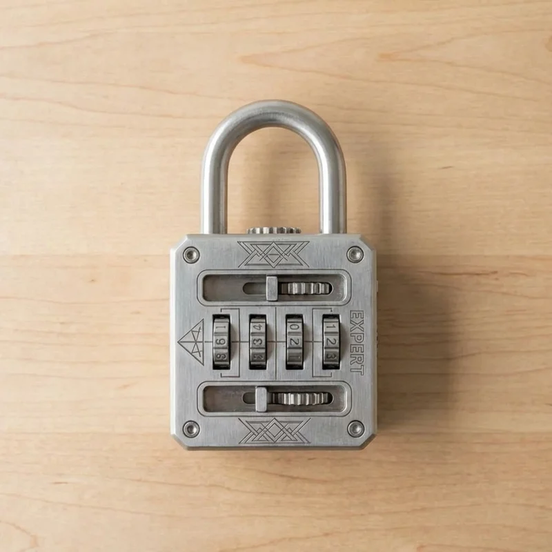 Steel Sequential Padlock Puzzle — Expert Multi-Step Lock - 2