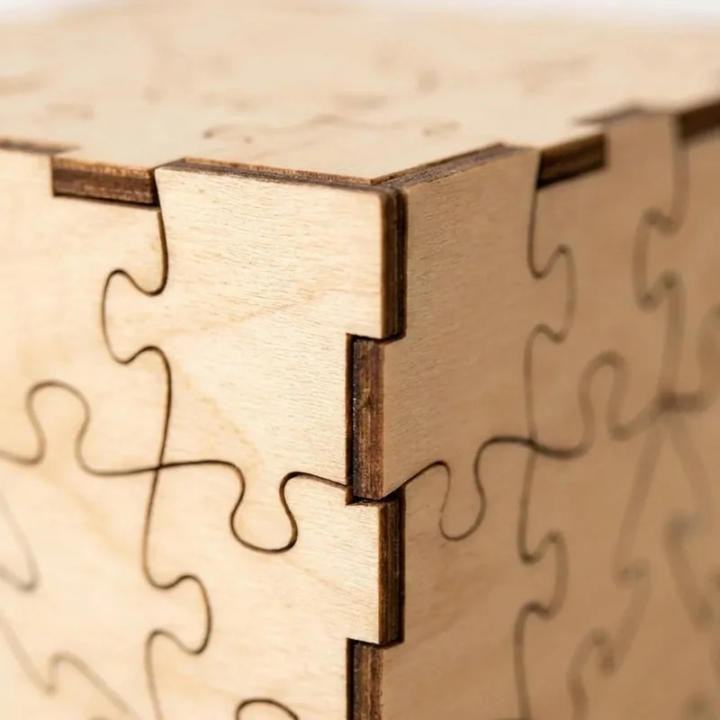 Double-Sided Wooden Jigsaw — Hard 150-Piece Abstract Design - 3