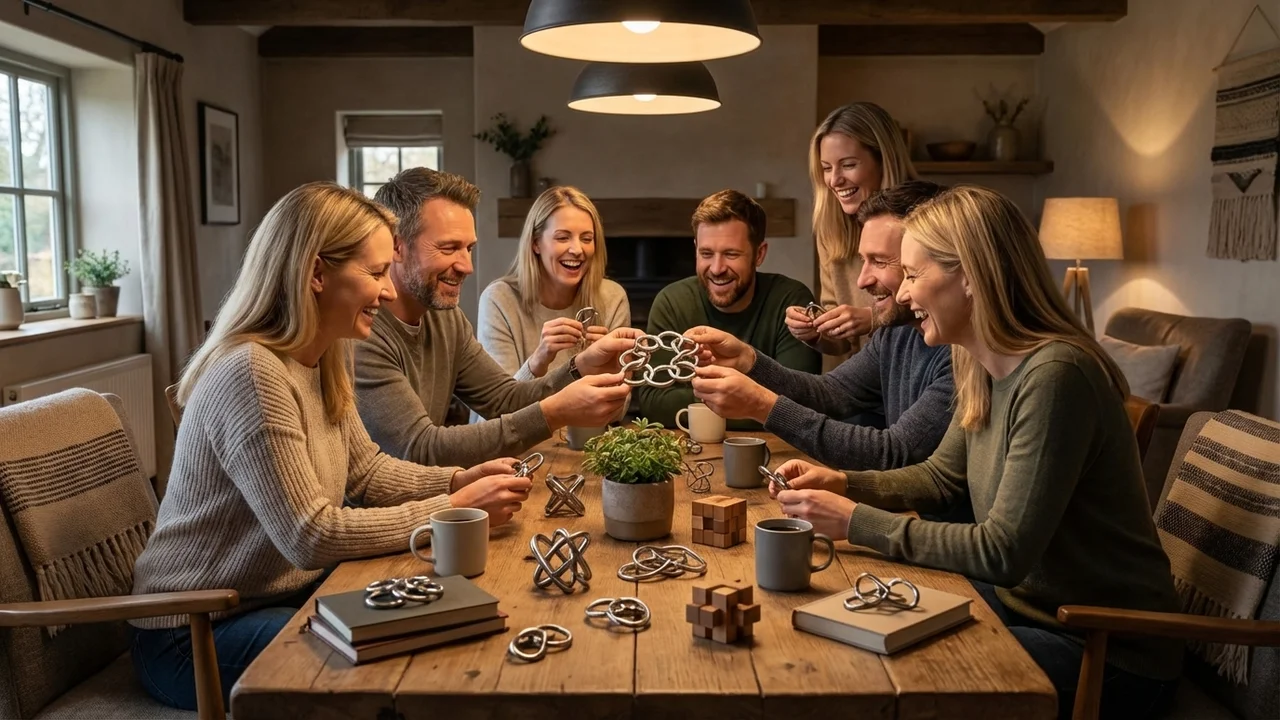 Metal Ring Chain Puzzle — Medium Separation Challenge - 6