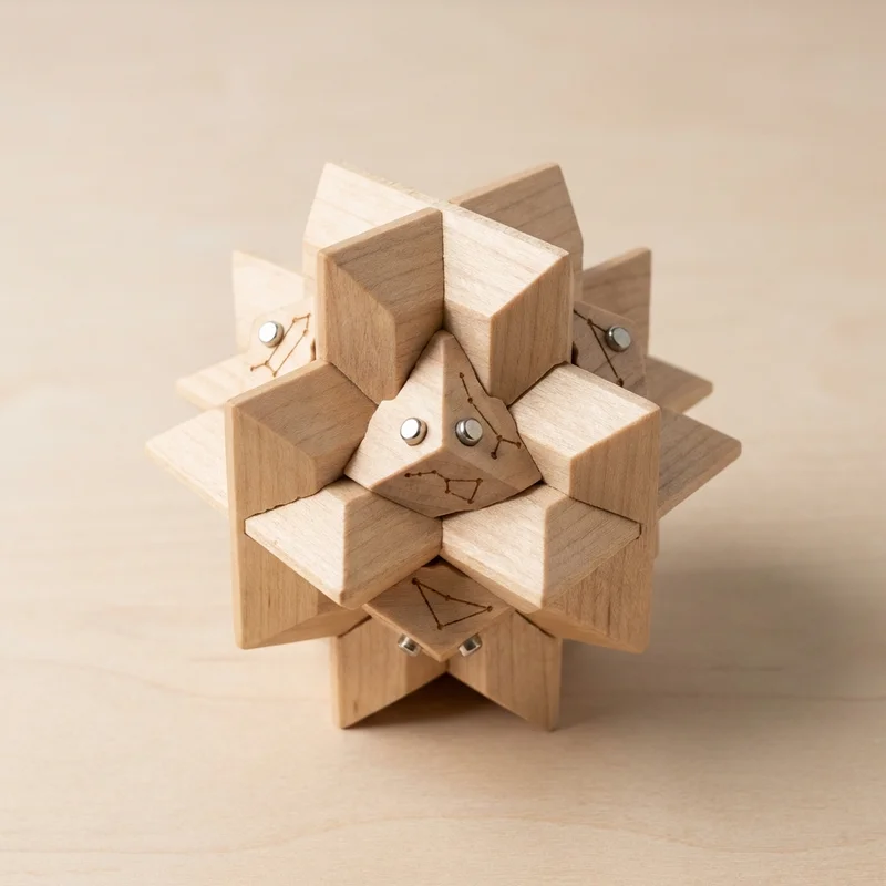 Wooden Ball Constellation Puzzle — Easy Star-Pattern Assembly - 1