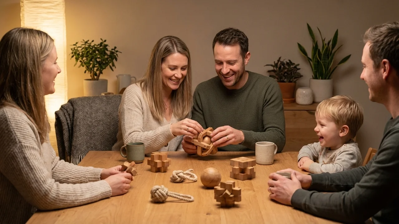 Wooden Cage Ball Puzzle — Medium Trapped-Sphere Brain Teaser - 6