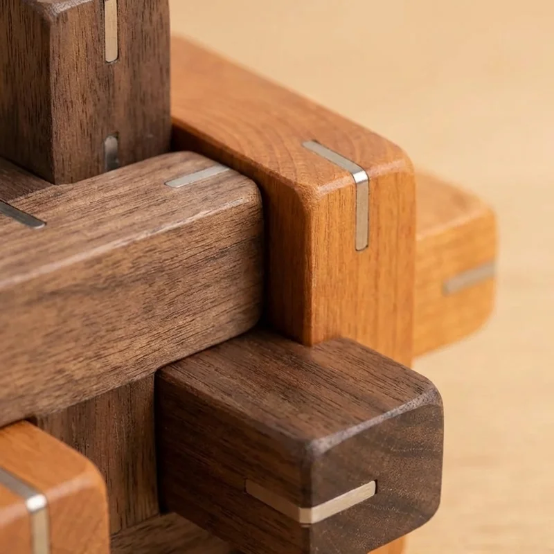 Wooden Puzzle Premium Duo — Walnut & Cherry Collector's Edition - 3