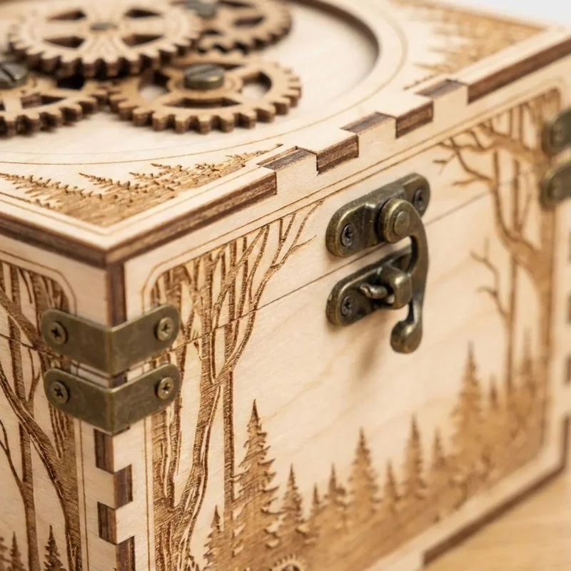 Wooden Enchanted Forest Escape — Medium Multi-Clue Adventure Box - 3