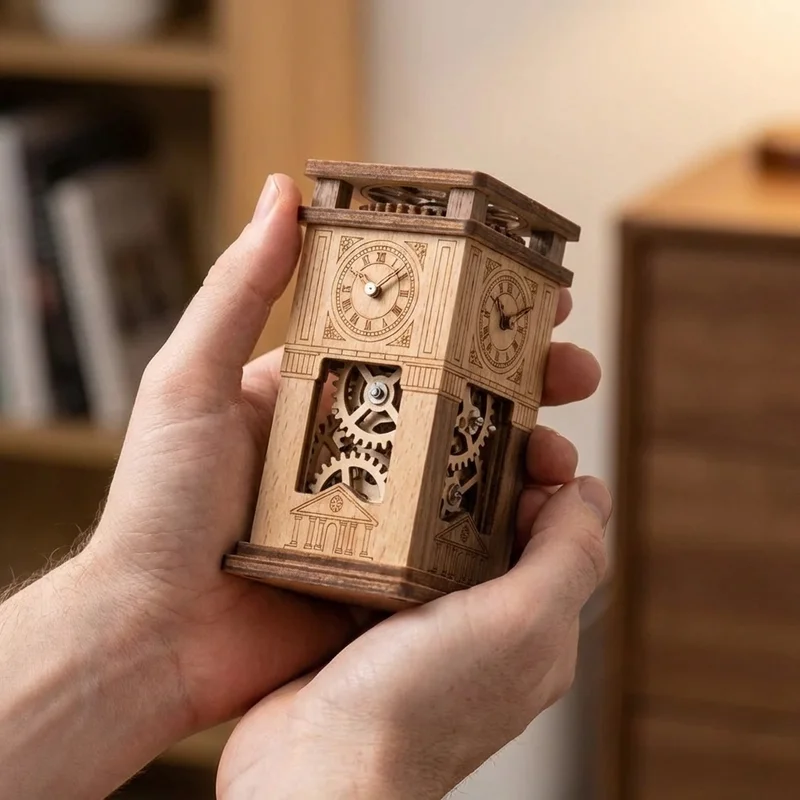 Wooden Clockwork Tower Escape — Medium Gear-Based Puzzle Challenge - 4