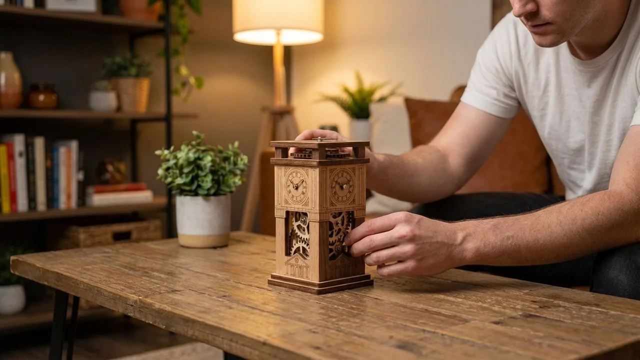 Wooden Clockwork Tower Escape — Medium Gear-Based Puzzle Challenge - 5