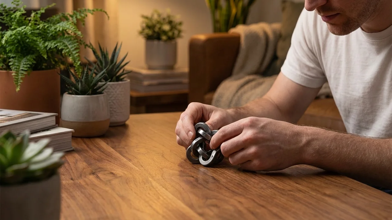 Cast Metal Serpentine Chain — Hard Sequential Movement Puzzle - 5