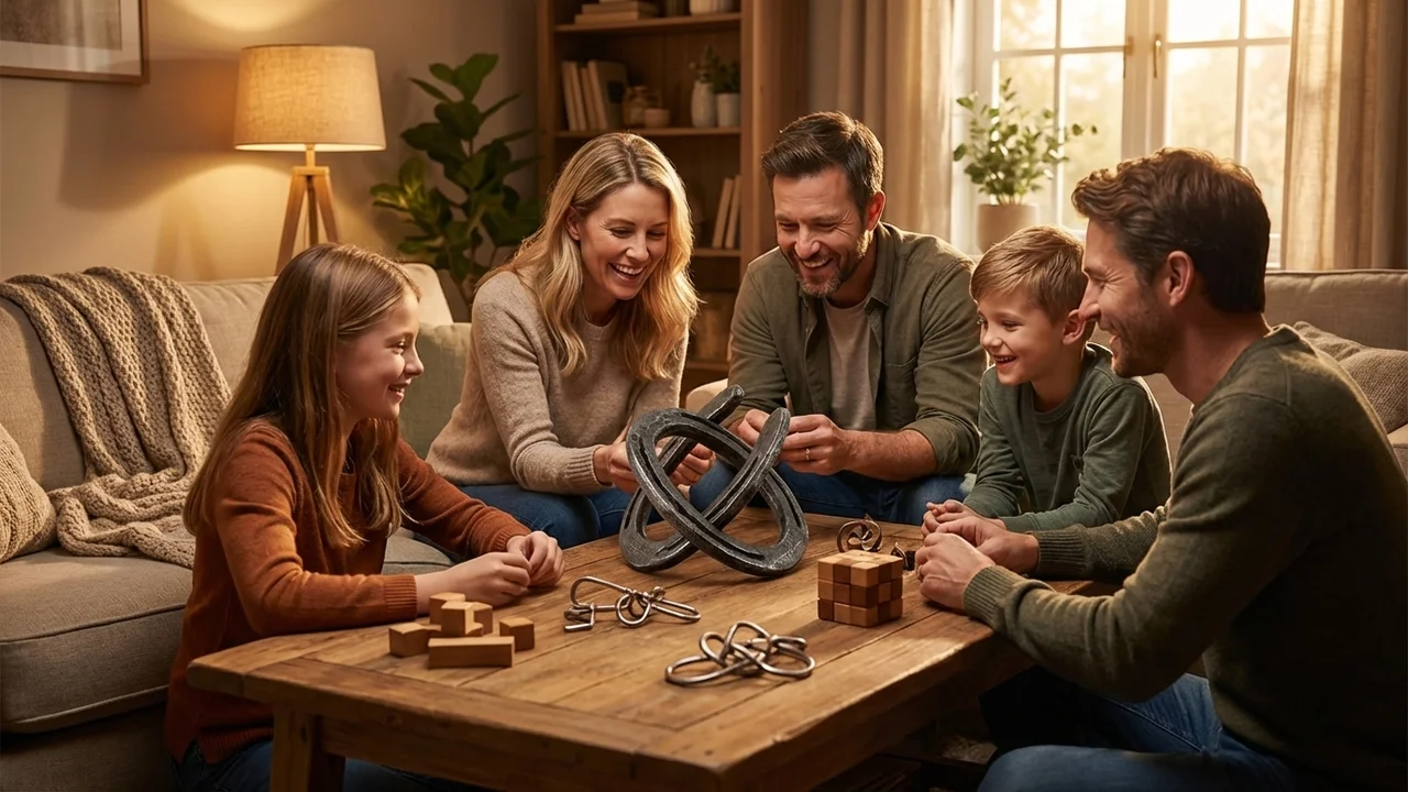 Forged Iron Twisted Horseshoe Duo — Hard Separation Puzzle - 6